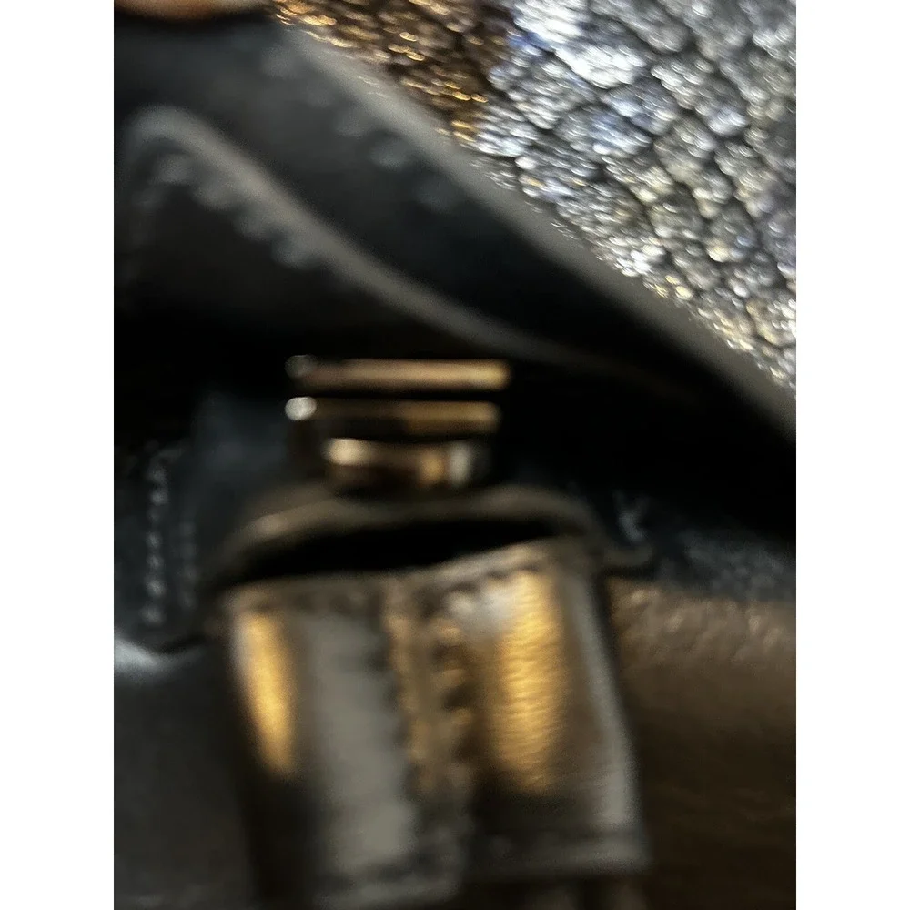 Pietro Alessandro genuine Italian‎ leather snakeskin shoulder bag